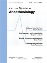 Poza Current Opinion in Anesthesiology
